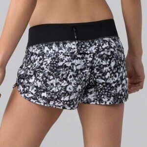 Lululemon Speed Short Mash Up White Black 2.5" 2